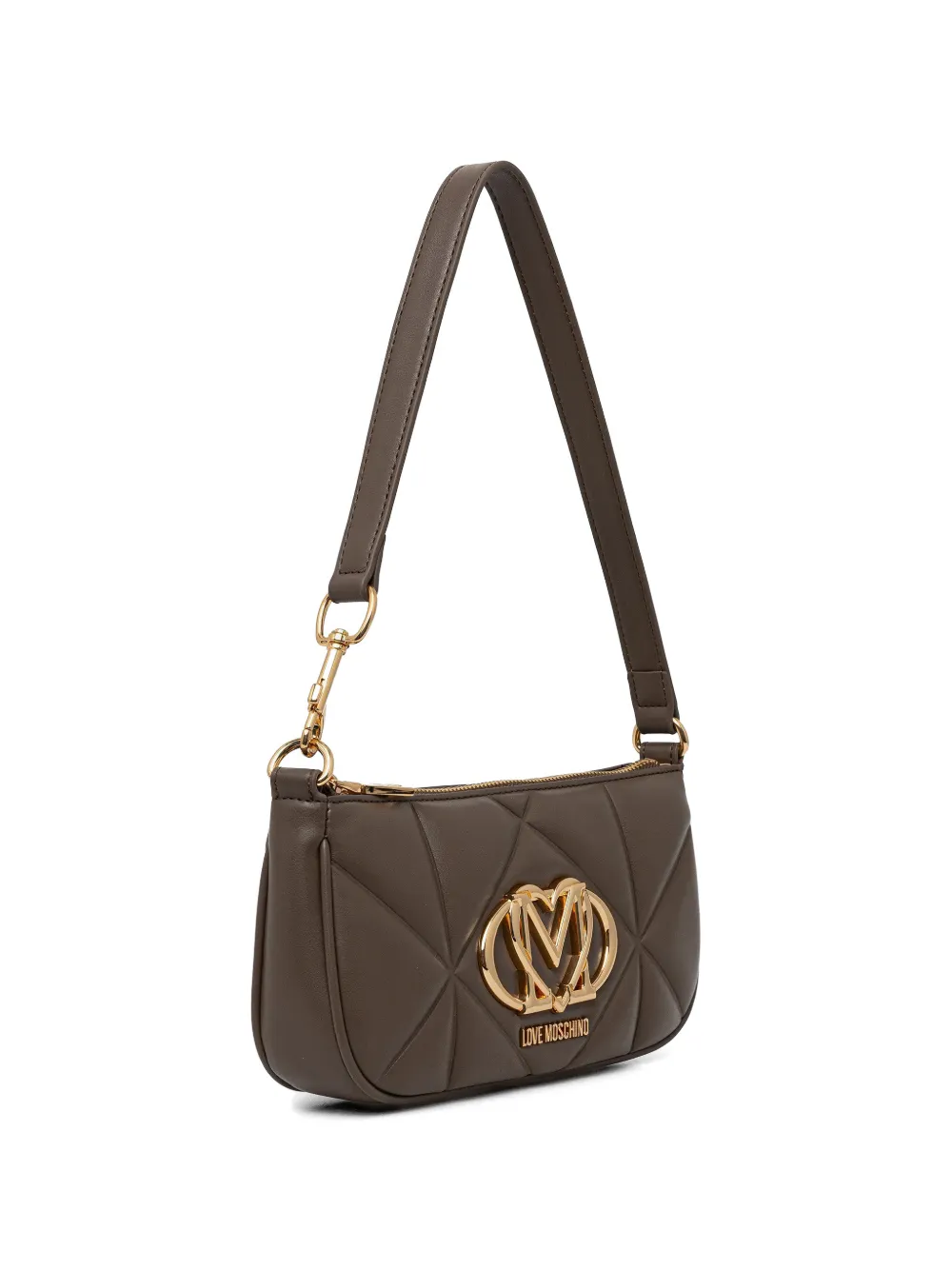 Love Moschino Schoudertas met logo Bruin