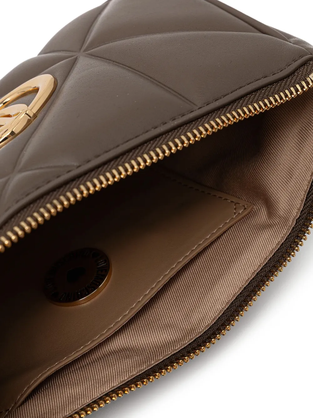 Love Moschino Schoudertas met logo Bruin