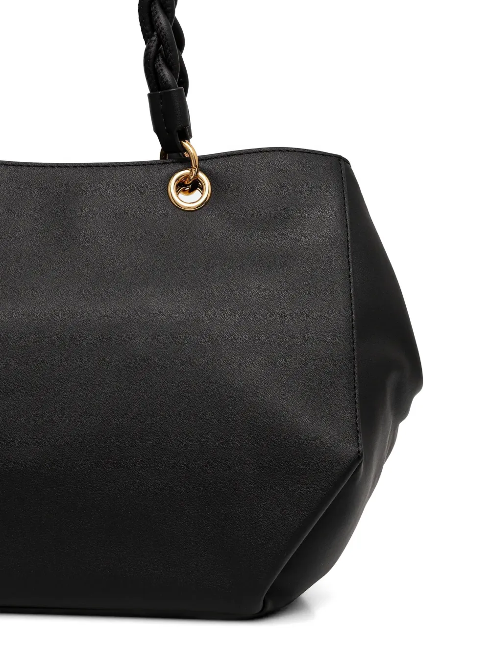 Love Moschino Shopper met gevlochten handvat Zwart