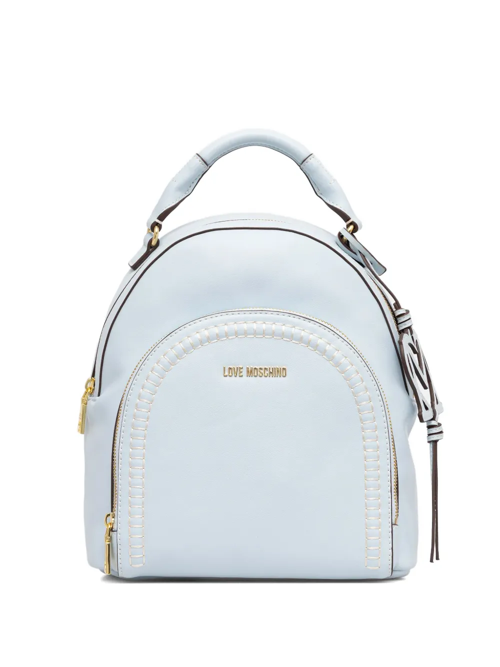 Love Moschino stitch-detail logo backpack - Blu