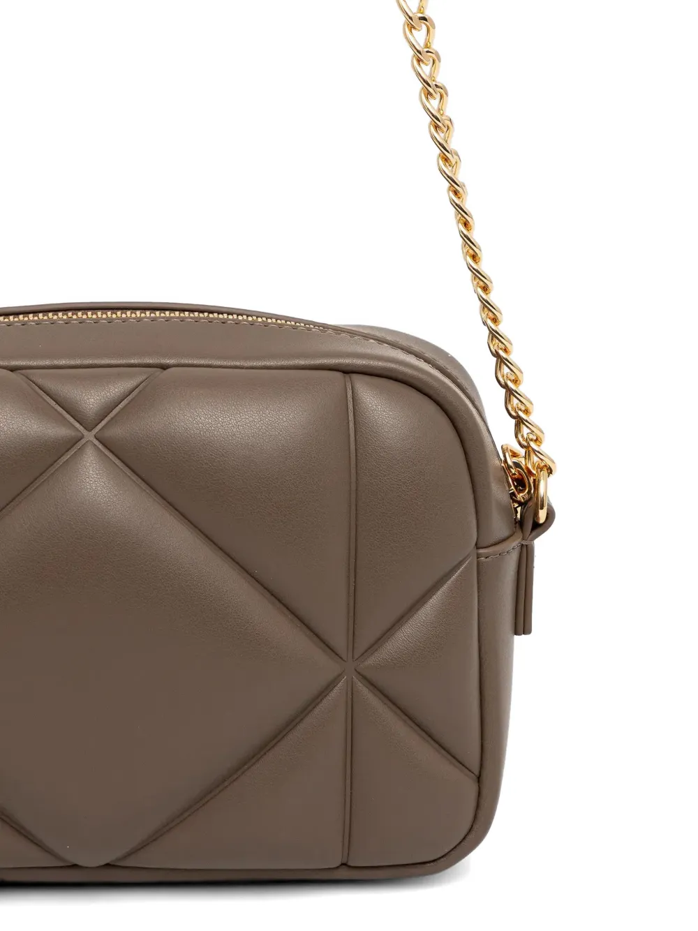 Love Moschino Gewatteerde crossbodytas met logodetail Bruin