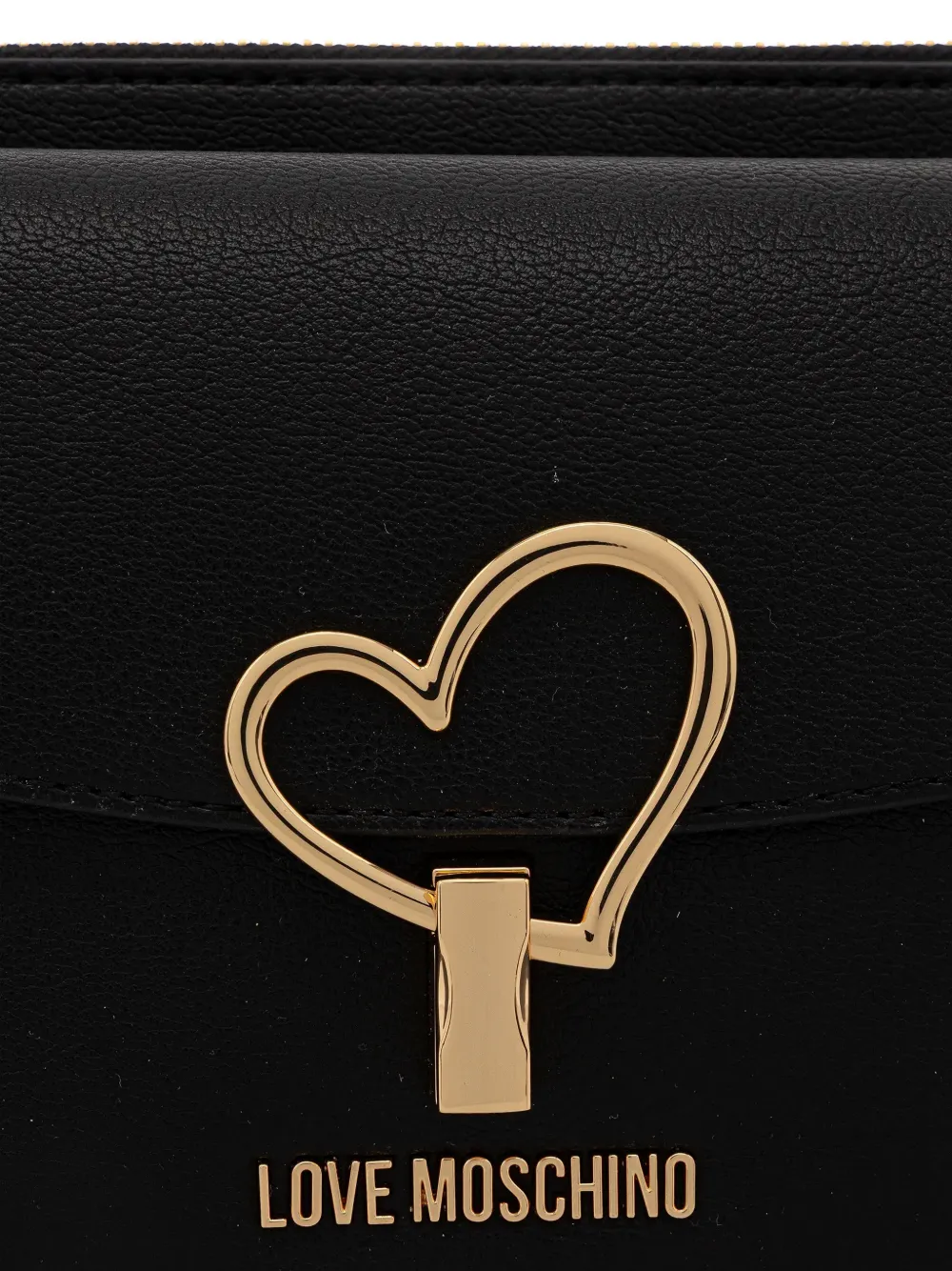Love Moschino Crossbodytas met hart-applicatie Zwart