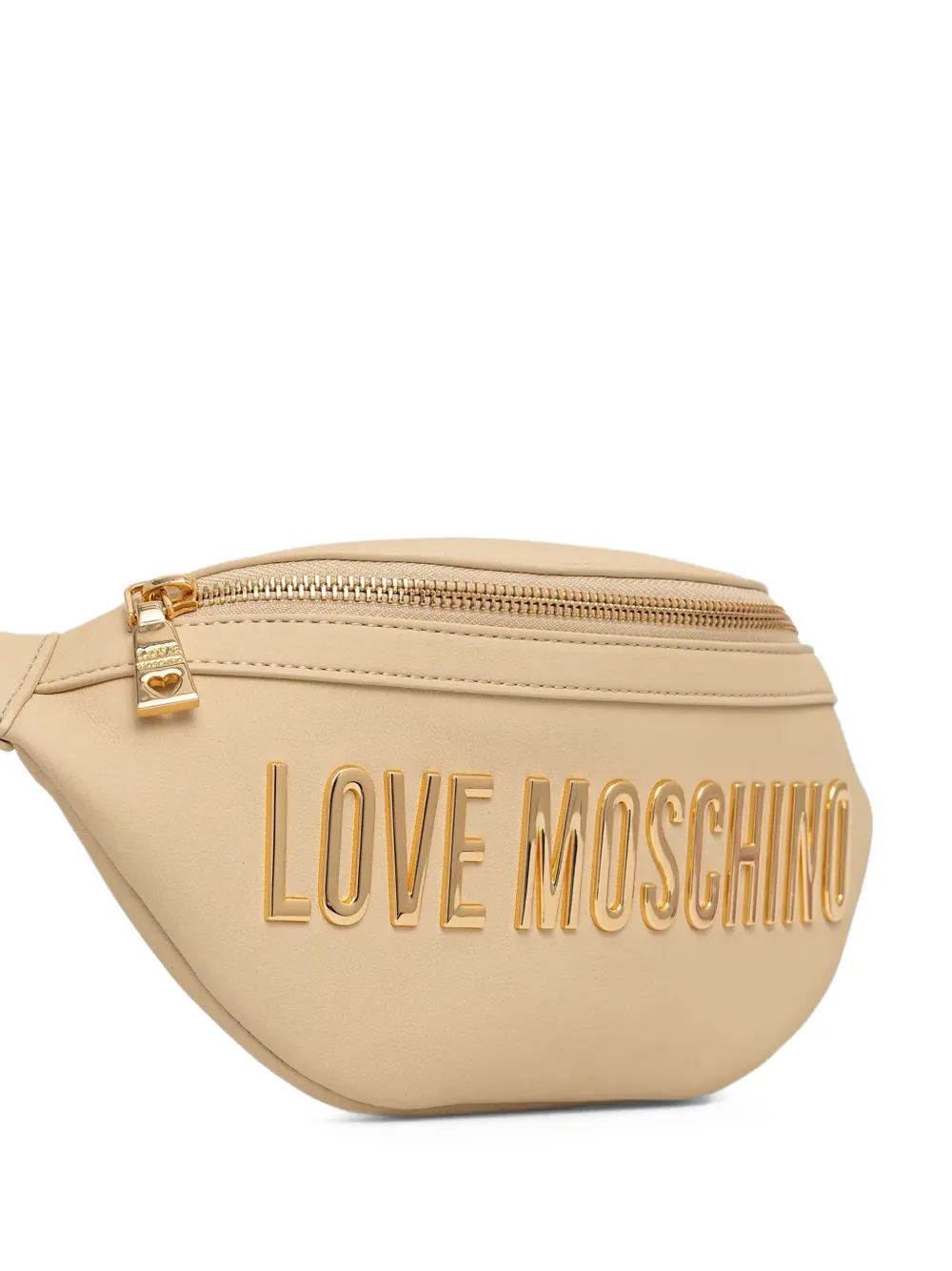 Love Moschino Heuptas met logodetail en gesp Beige