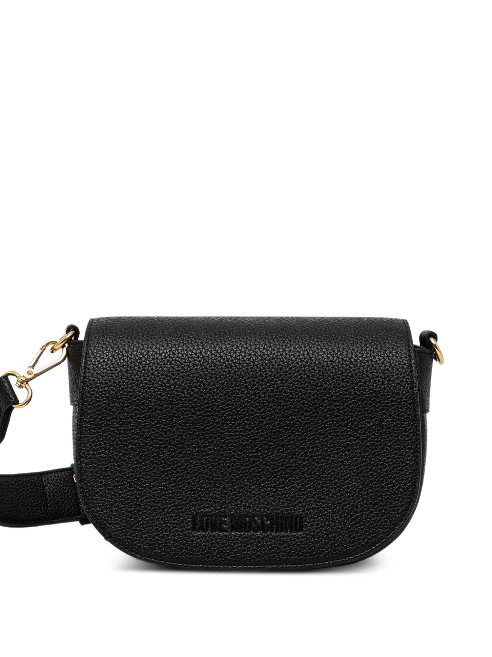 Love Moschino mini logo-lettering satchel - Nero