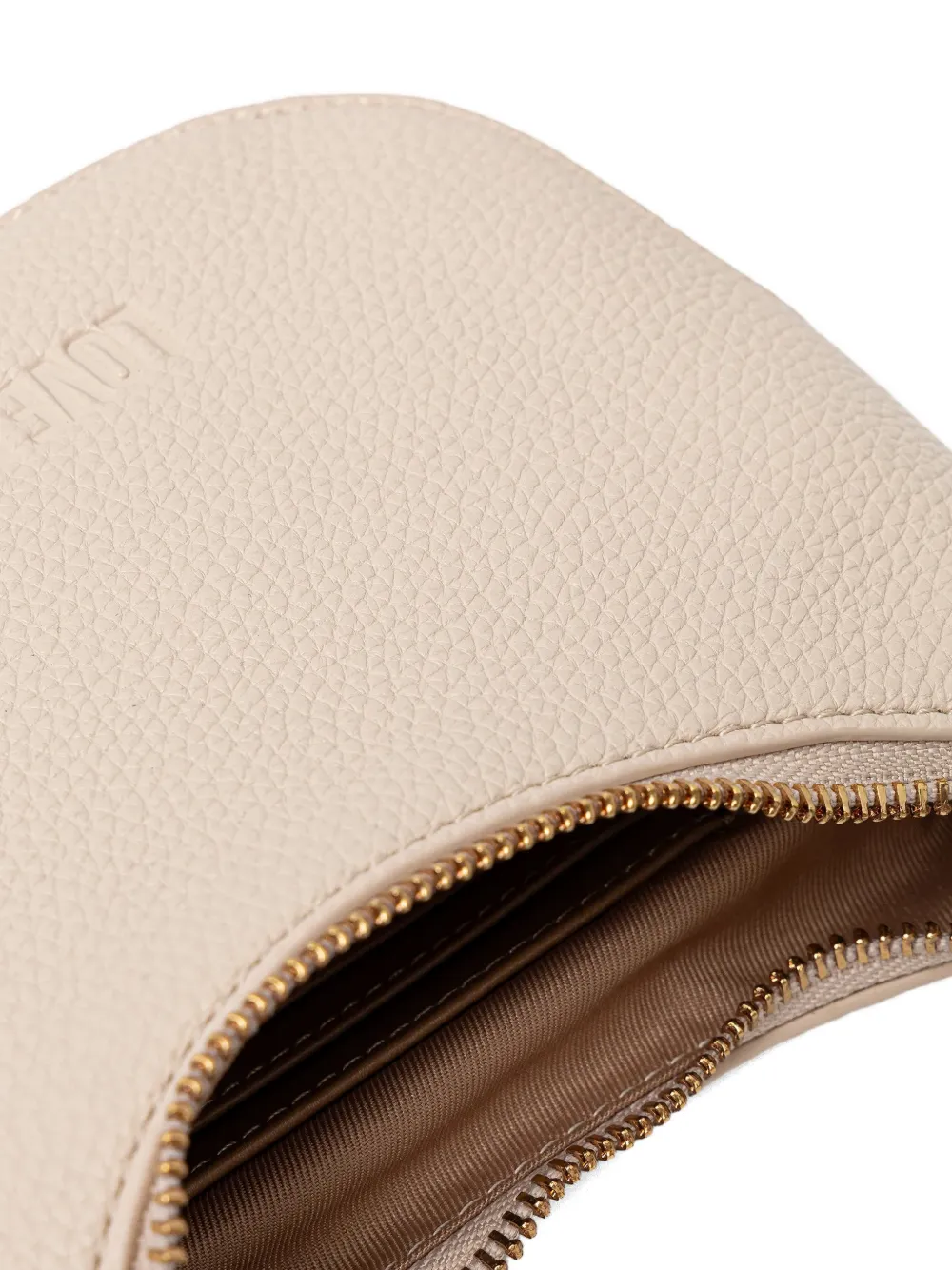 Embossed Logo Shoulder Bag