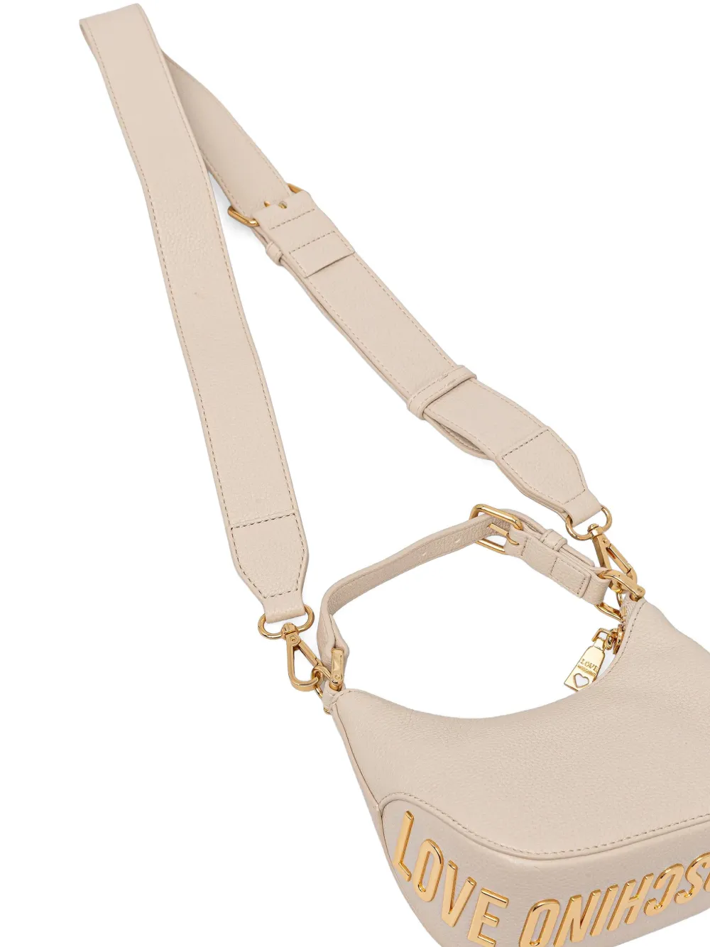 Embossed Logo Shoulder Bag