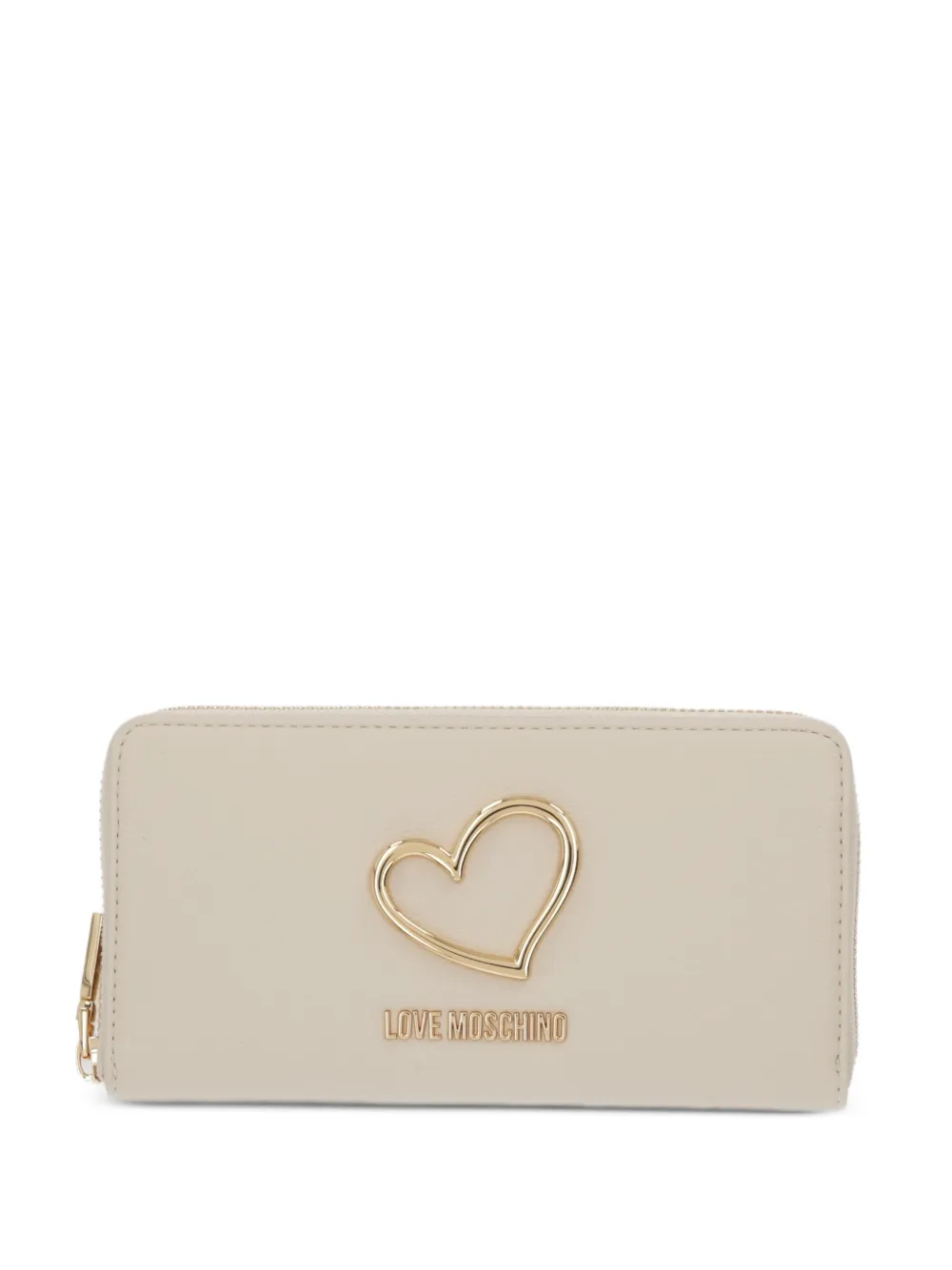 Love Moschino heart-detail wallet - Toni neutri