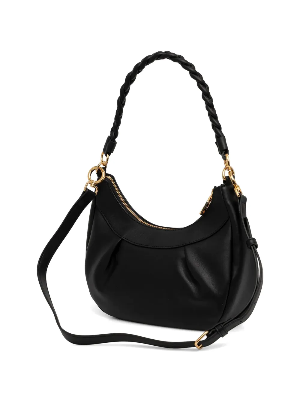 Love Moschino Shopper met gevlochten handvat Zwart