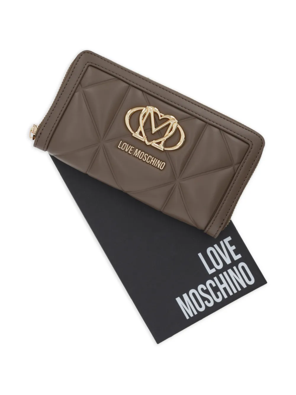 Love Moschino Gewatteerde portemonnee Bruin
