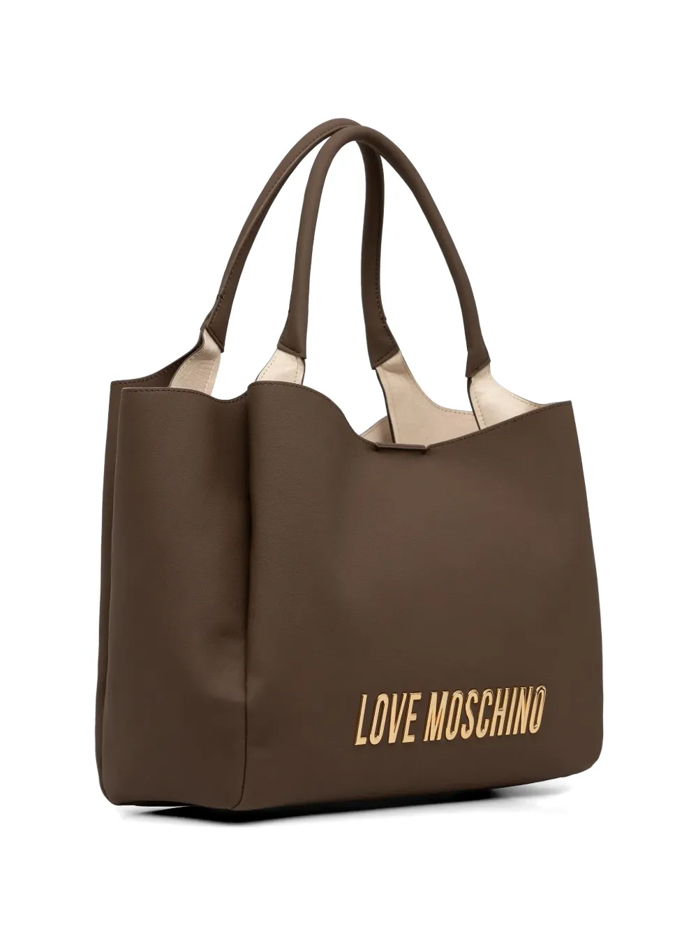 Love Moschino Heuptas met logoplakkaat Bruin
