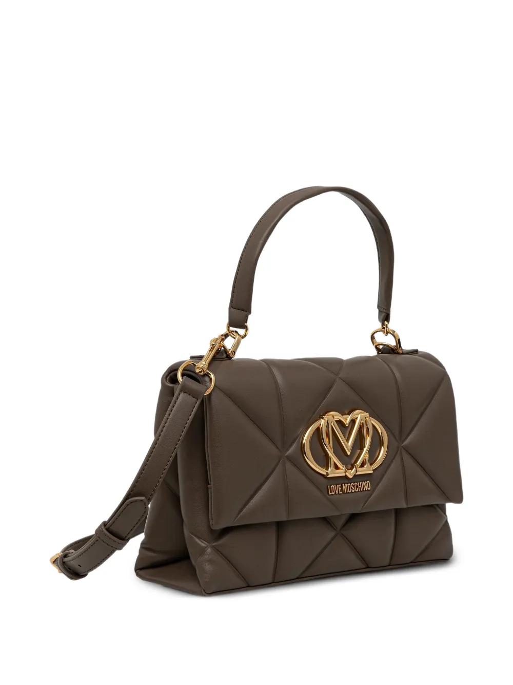 Quilted Top-Handle Tote Bag