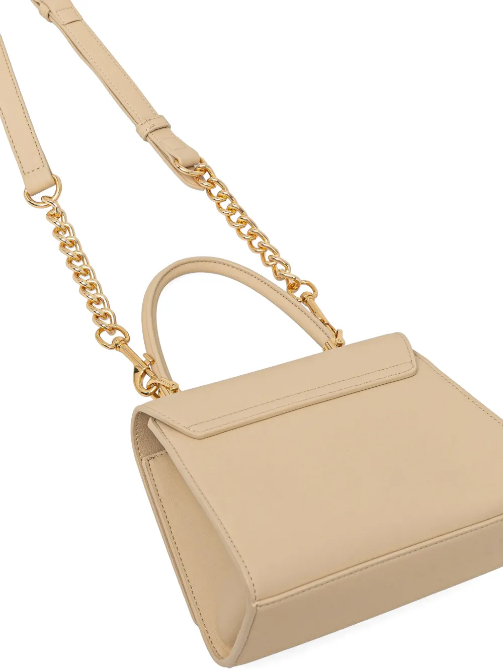 Love Moschino Shopper met logoplakkaat Beige