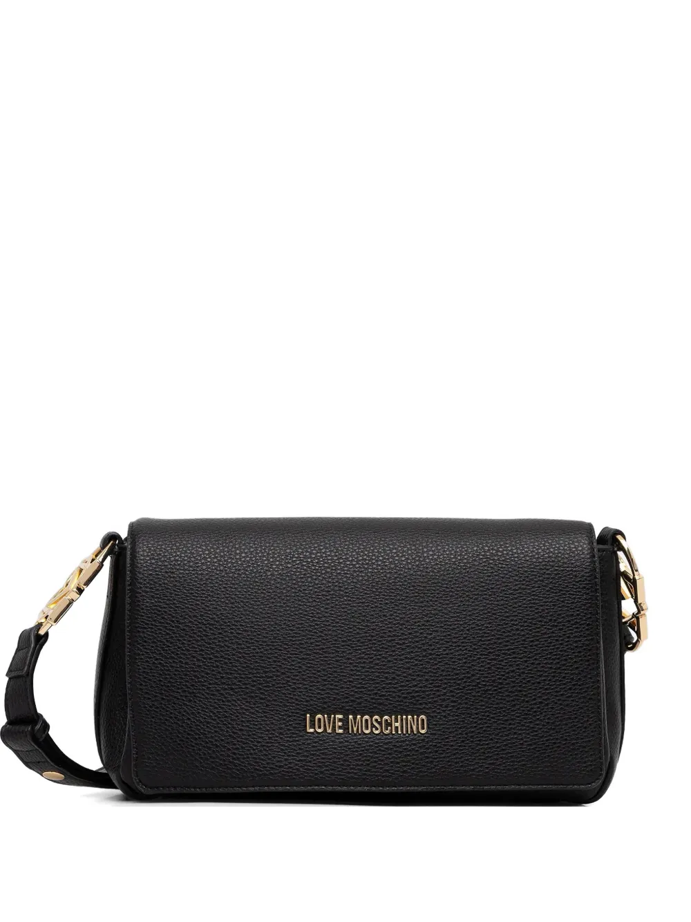 Love Moschino logo-plaque cross - Nero