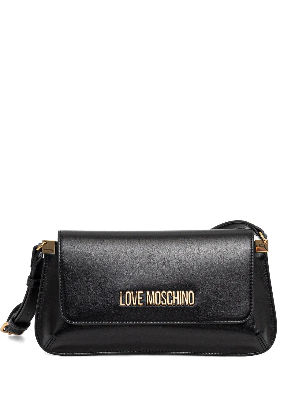 Love Moschino logo-plaque tote bag - Nero