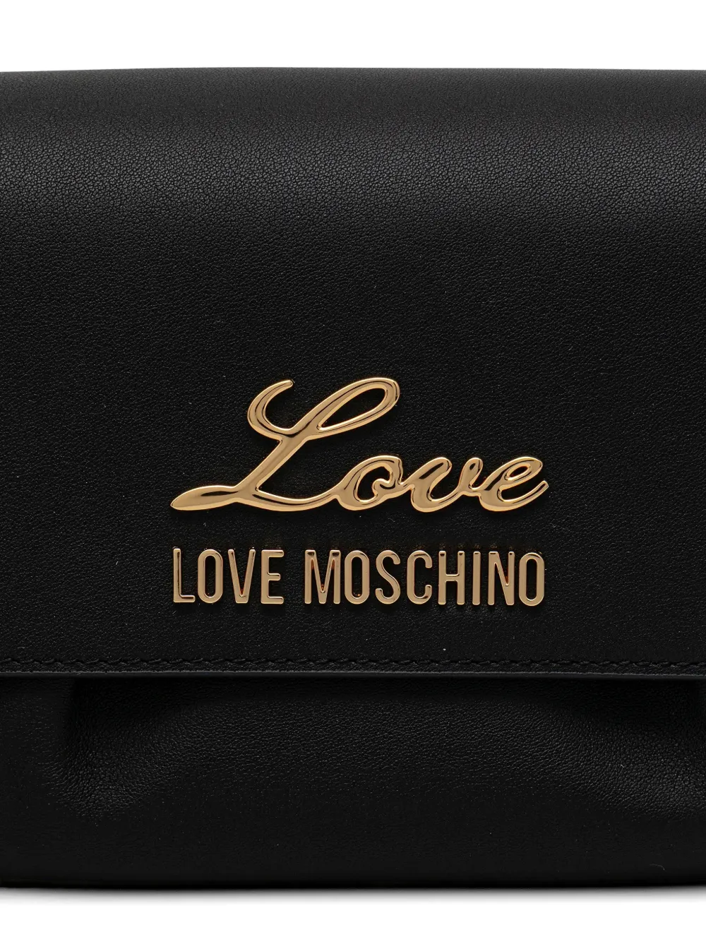 Love Moschino Shopper met gevlochten handvat en logodetail Zwart