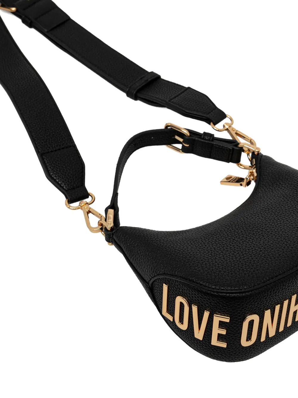 Love Moschino Shopper met logo Zwart