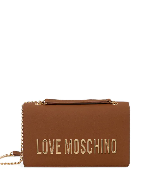 Love Moschino チェーンストラップ ショルダーバッグ | ブラウン