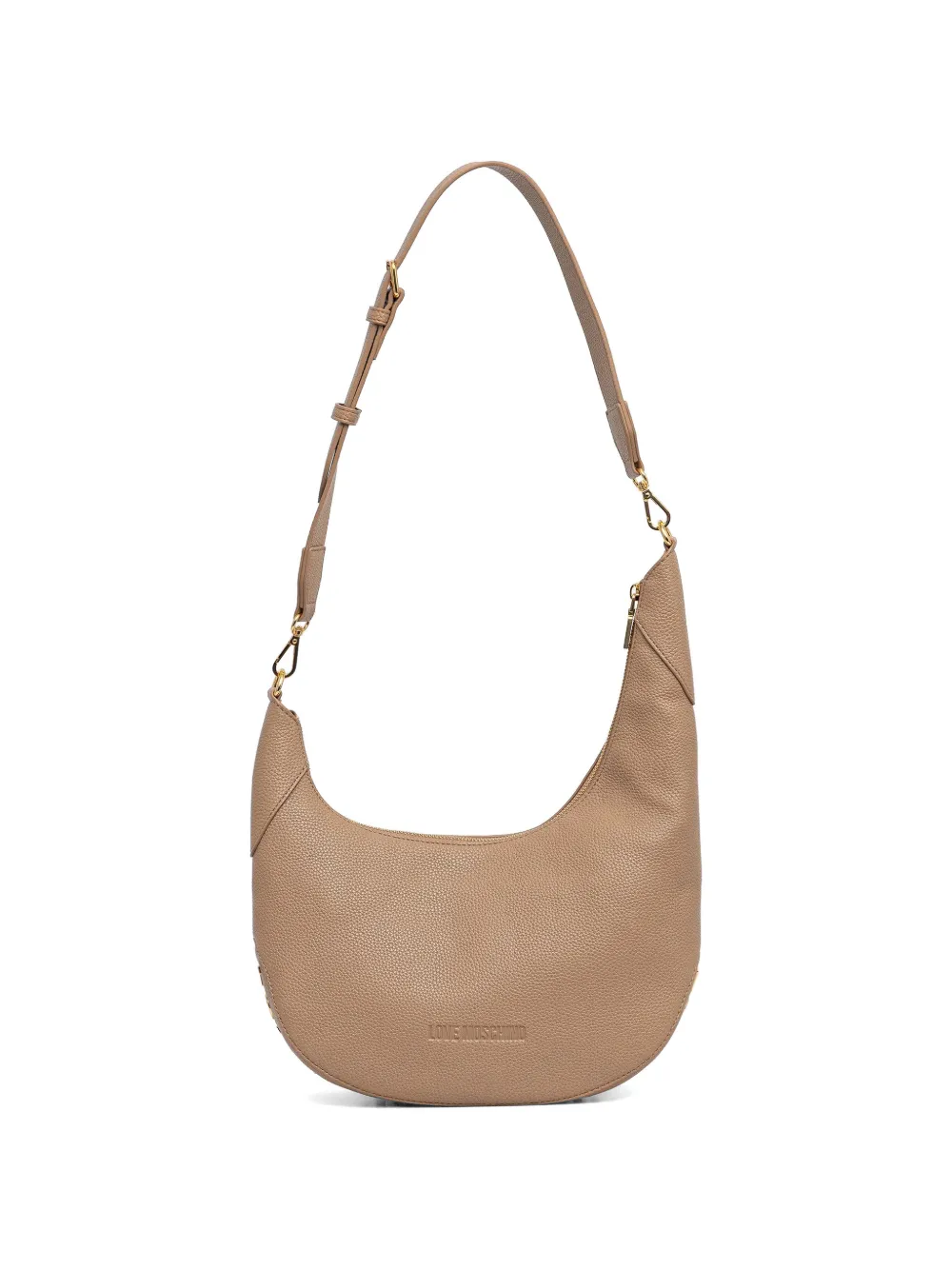 Love Moschino grained adjustable shoulder bag - Toni neutri