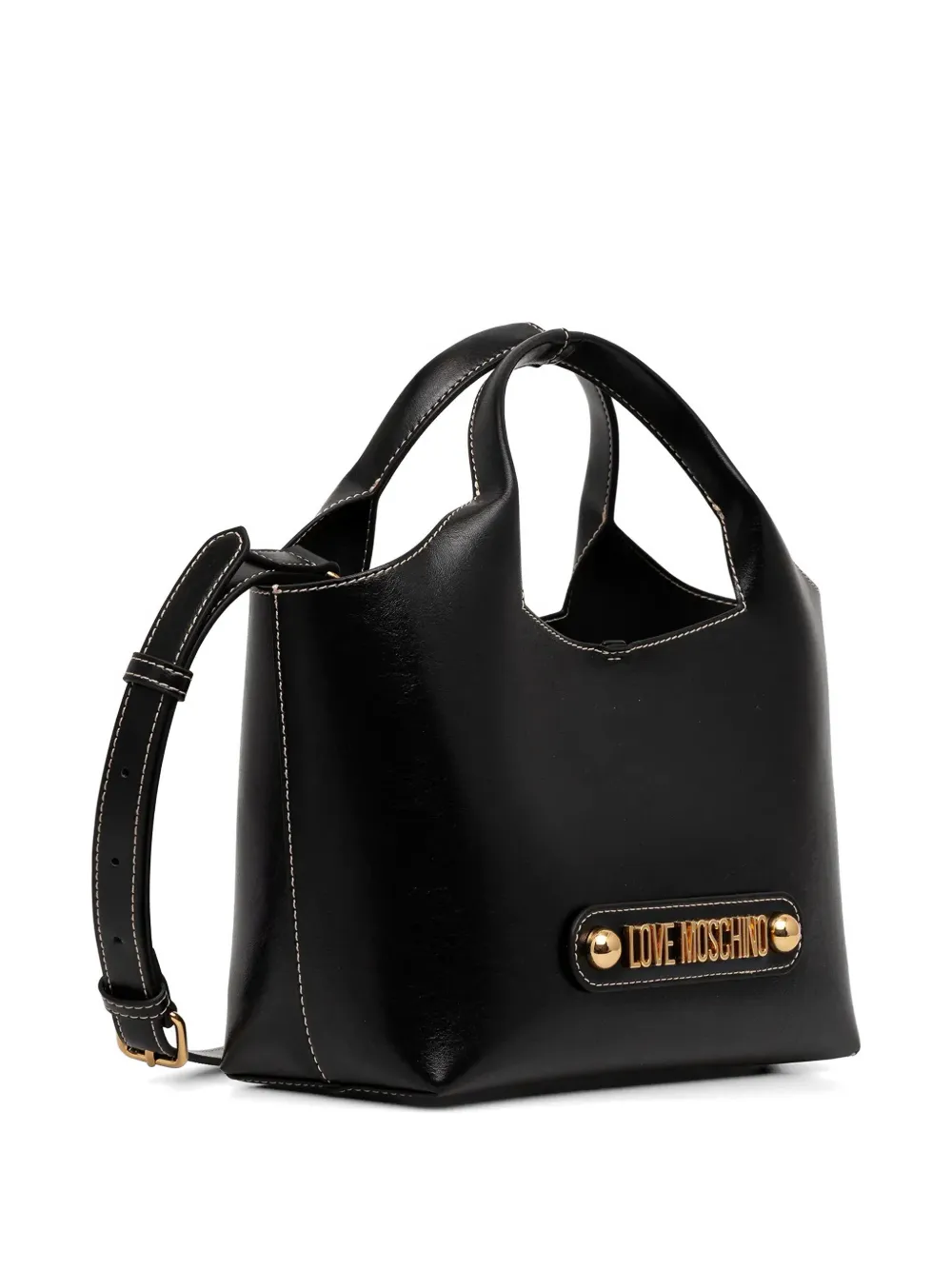 Logo-Plaque Top Tote Bag