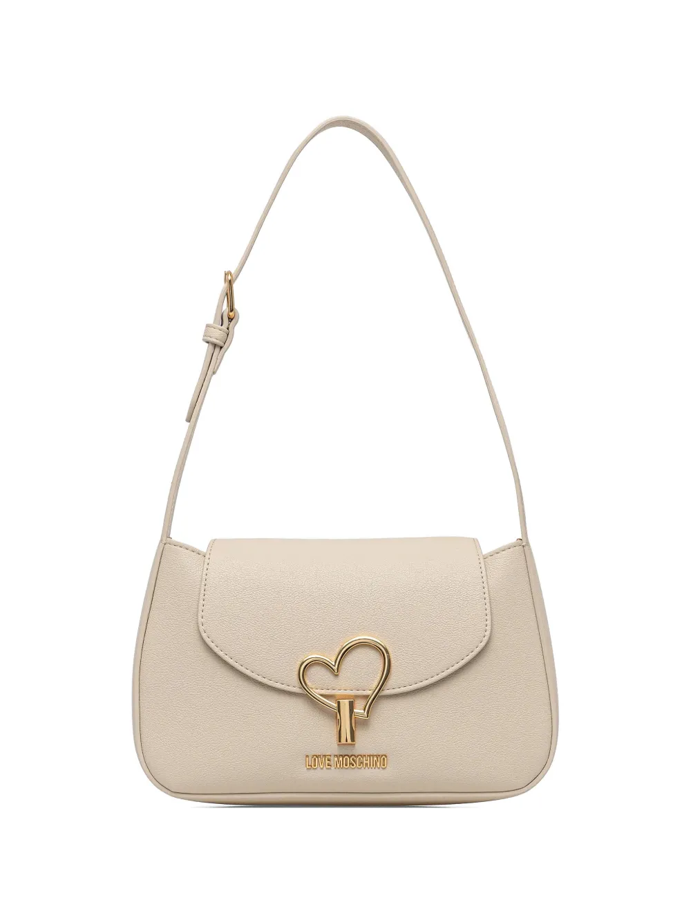Love Moschino logo-plaque tote bag - Toni neutri