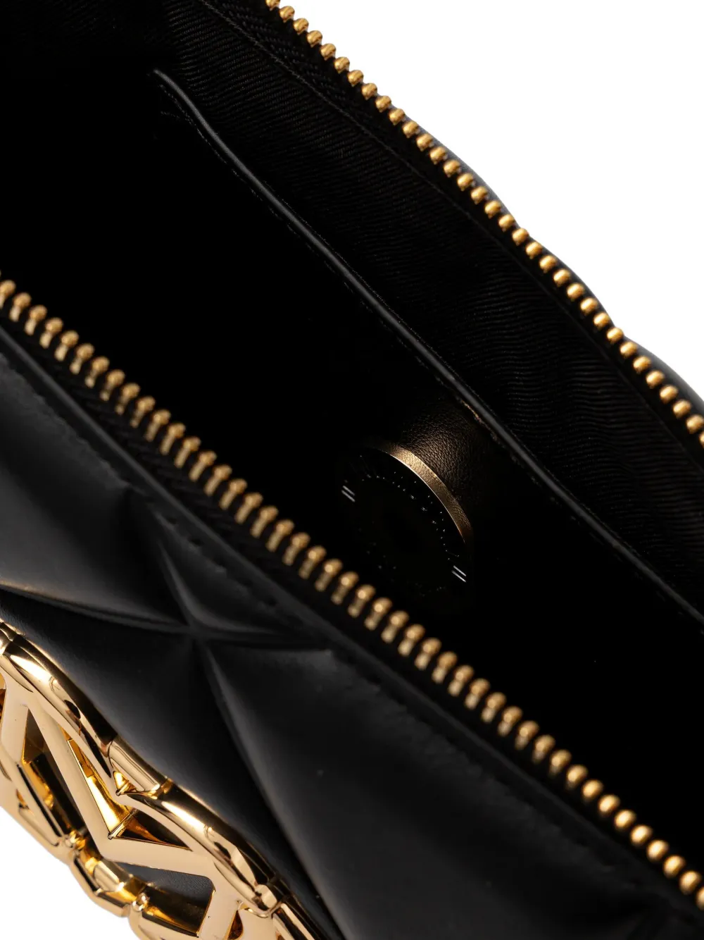 Love Moschino Shopper met logoplakkaat Zwart