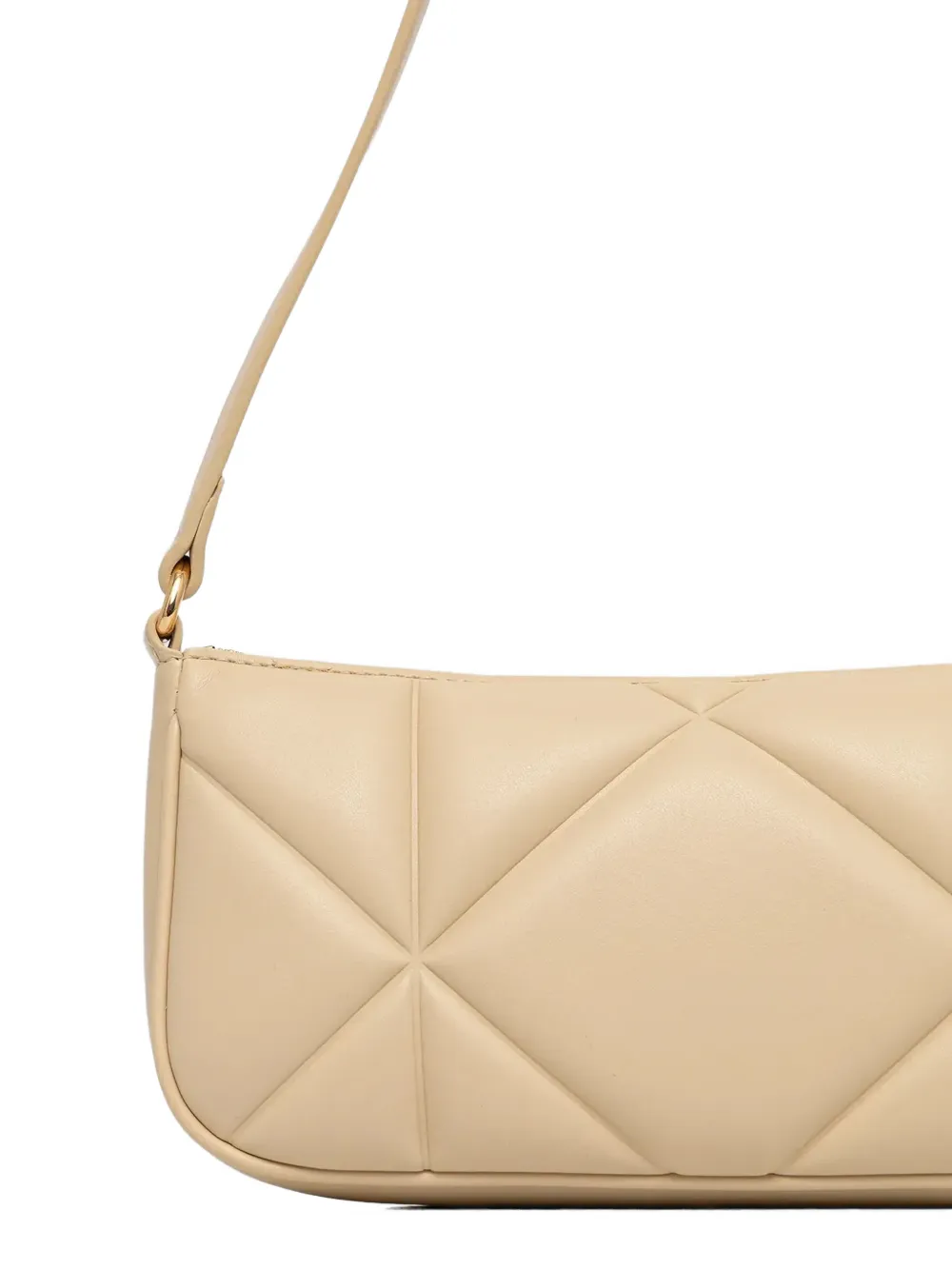 Love Moschino Shopper met logoplakkaat Beige