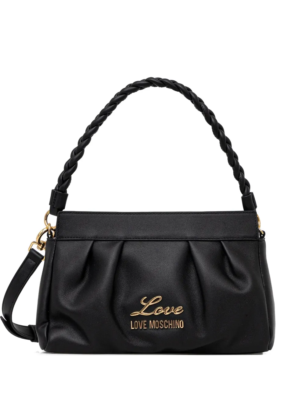 Love Moschino braided-handle tote bag - Nero