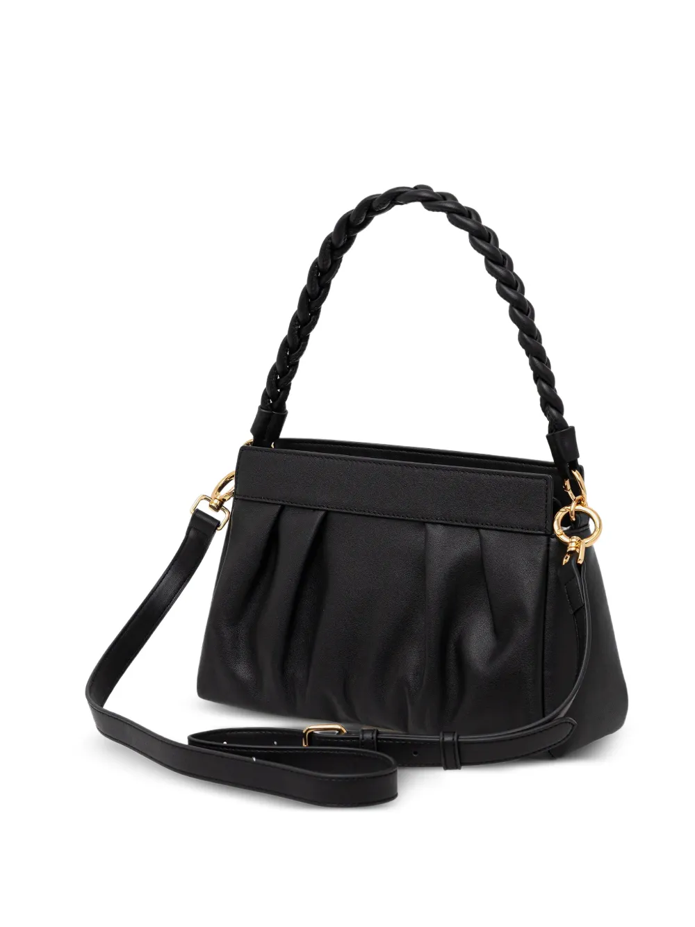 Love Moschino Shopper met gevlochten handvat Zwart