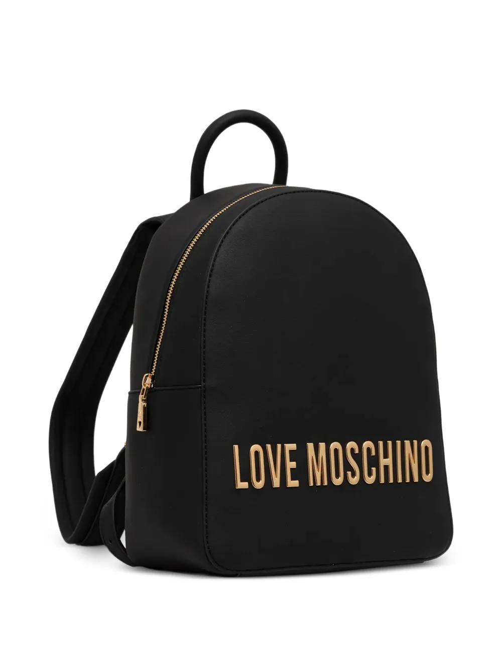  Love Moschino Logo-plaque Backpack - Black 
