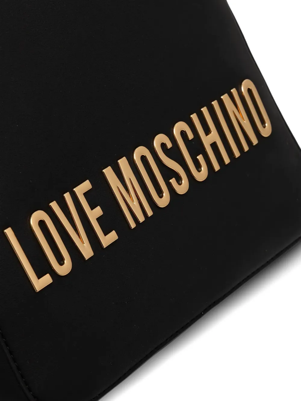 Love Moschino Rugzak met logoplakkaat Zwart