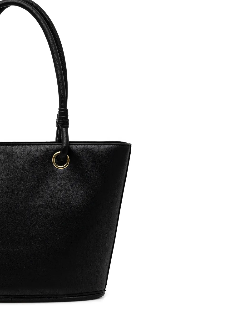Love Moschino Shopper met gevlochten handvat en hartdetail Zwart