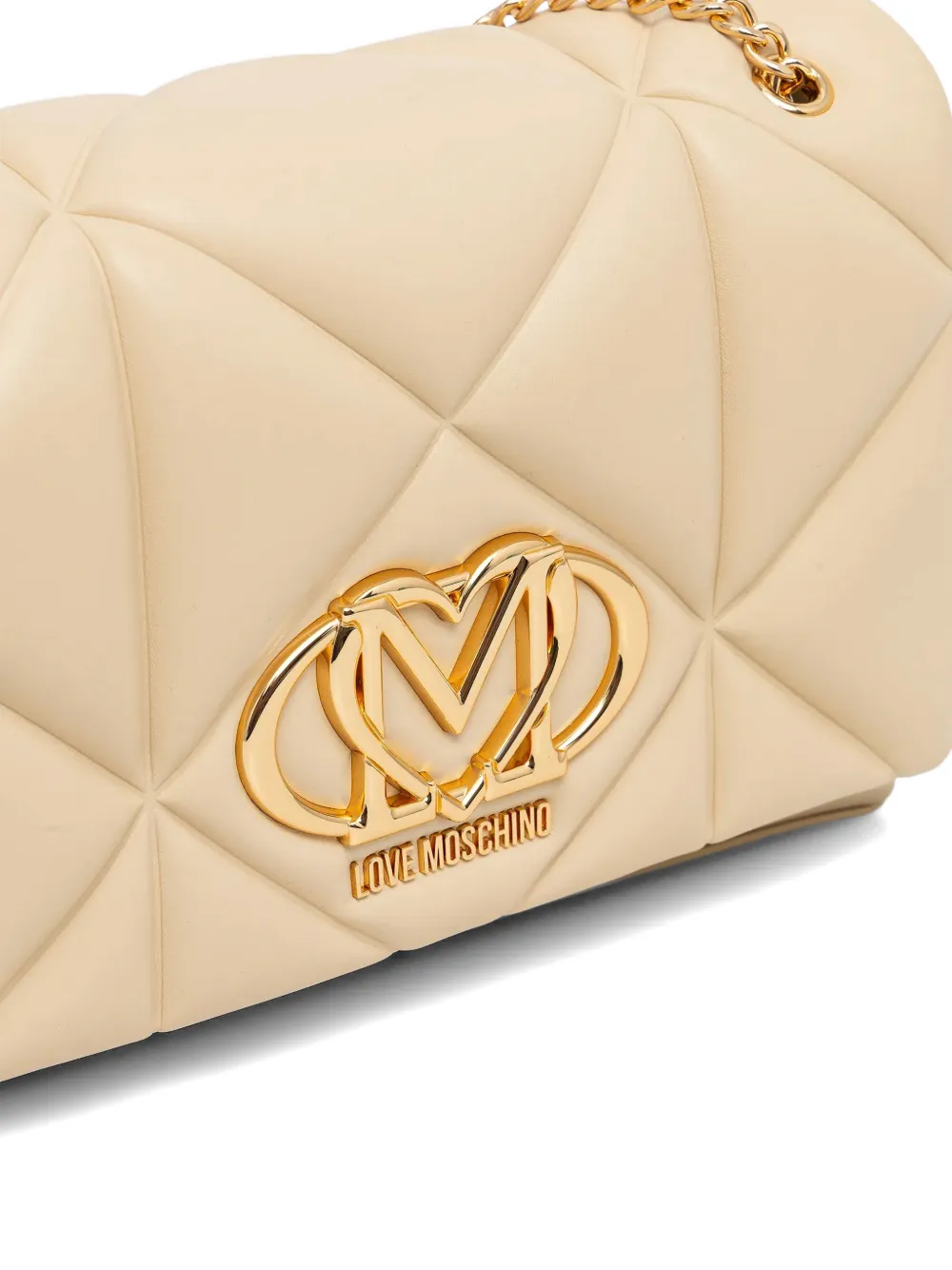 Love Moschino Gewatteerde crossbodytas Beige