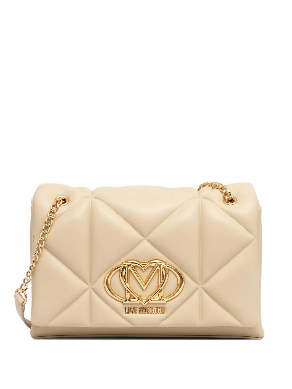 Love Moschino quilted chain cross body bag - Toni neutri