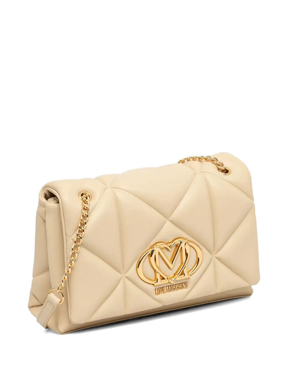 Love Moschino Gewatteerde crossbodytas Beige