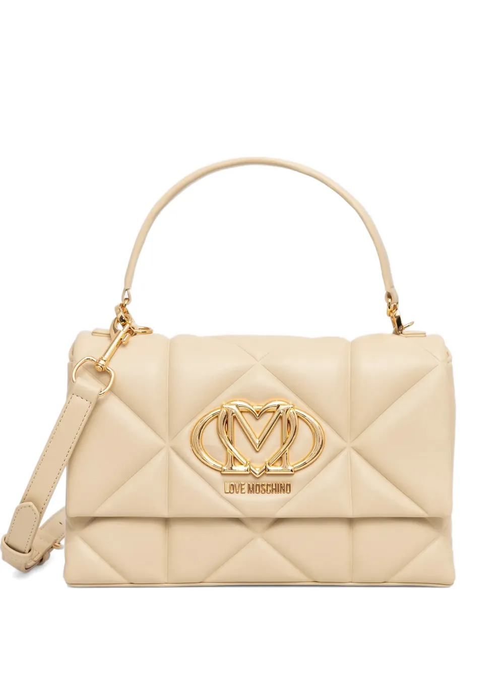 Love Moschino quilted tote bag - Toni neutri