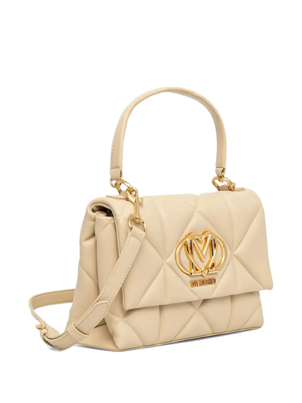Love Moschino Gewatteerde shopper Beige