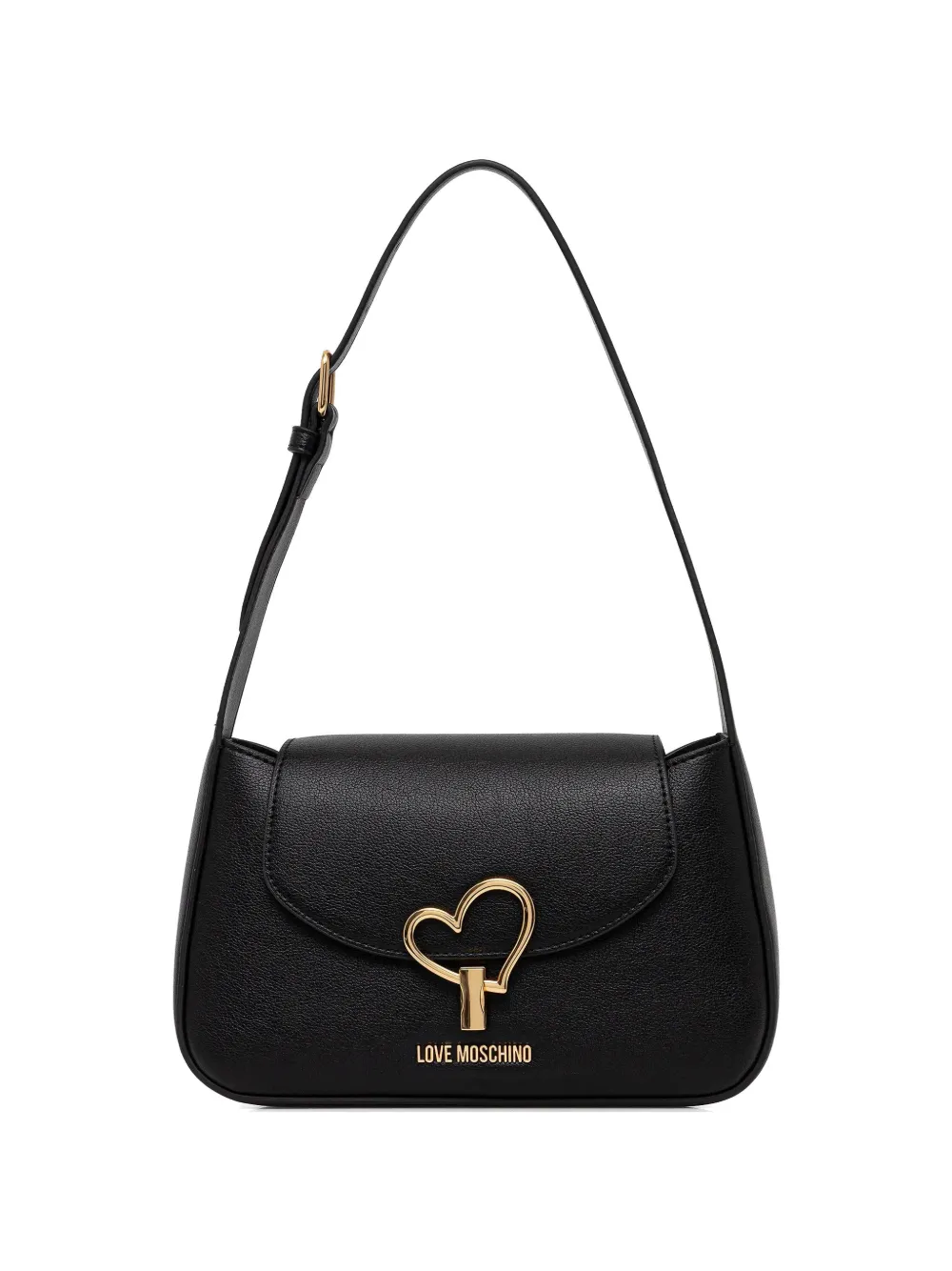 Love Moschino Heart Turnlock shoulder bag - Nero