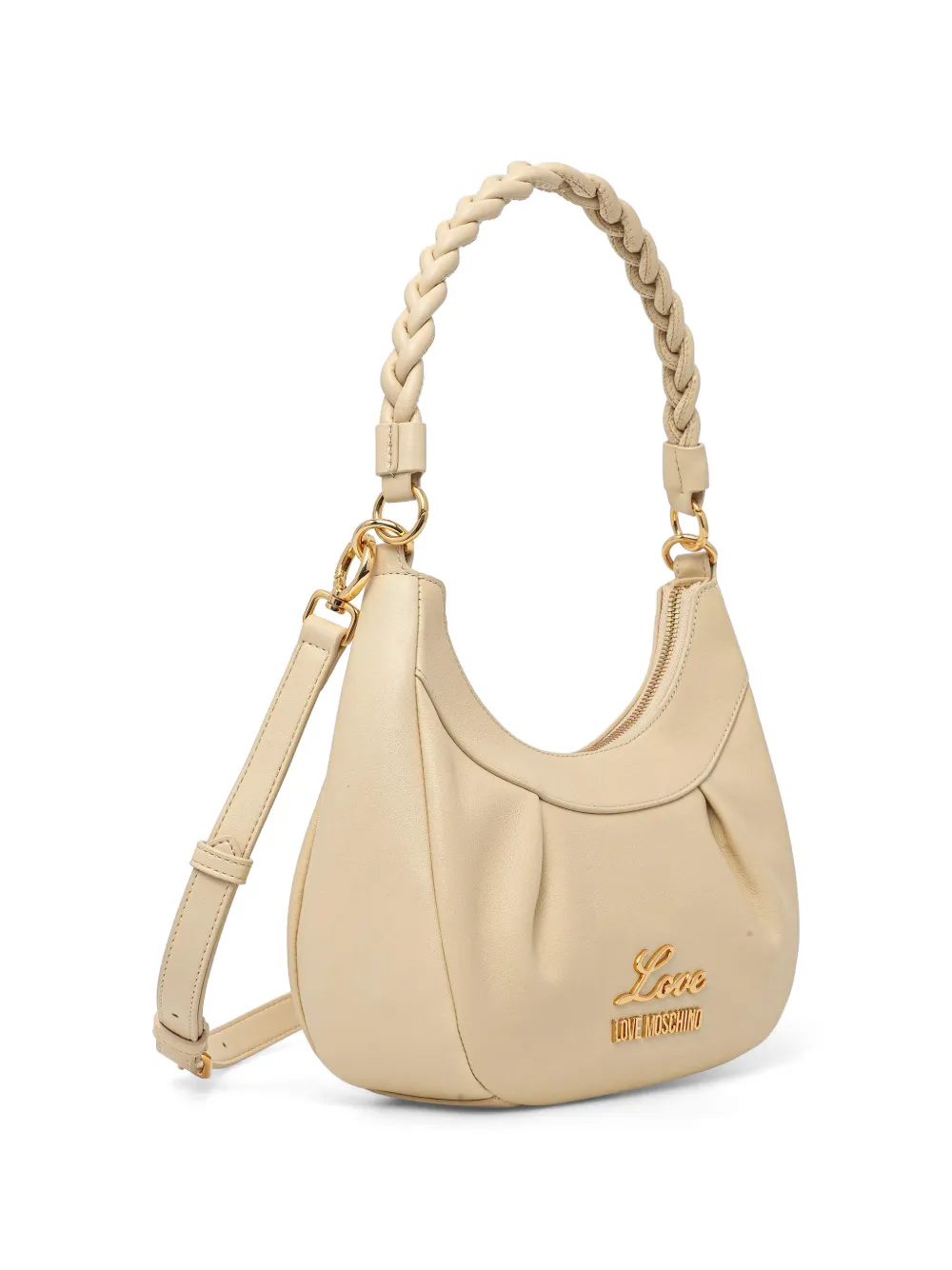 Love Moschino Schoudertas met logo Beige