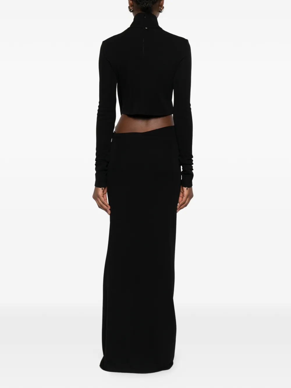 Sportmax Spxscout maxi-jurk met strikdetail Zwart
