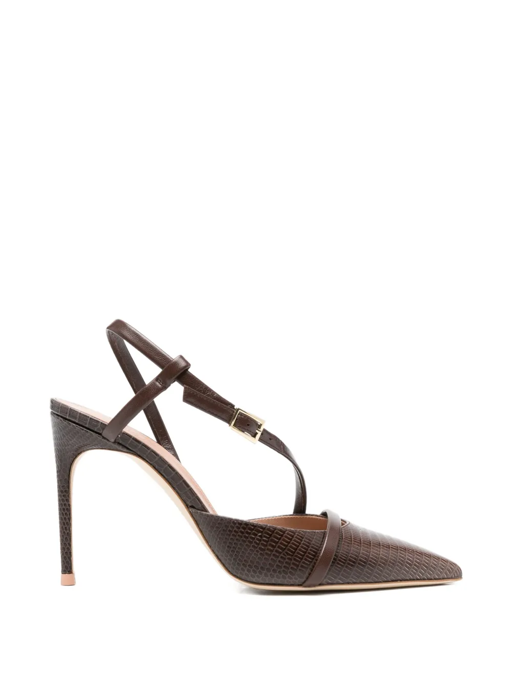 Malone Souliers point-toe strappy pumps - Brown