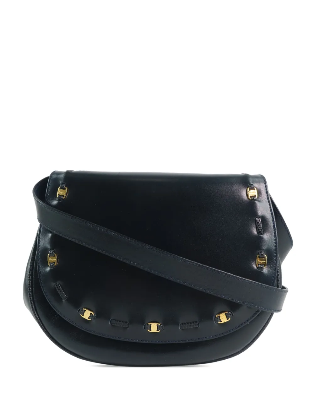 Ferragamo Pre-Owned 2010-2026 Calfskin Vara crossbody bag - Blu