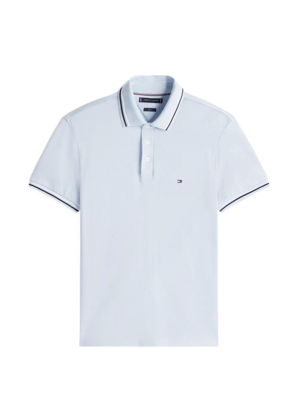 Tommy Hilfiger short-sleeve chest-logo polo shirt - Blu