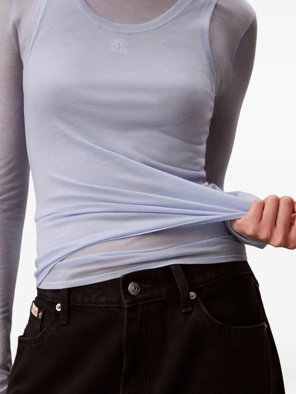 Long-Sleeve Double-Layer T-Shirt
