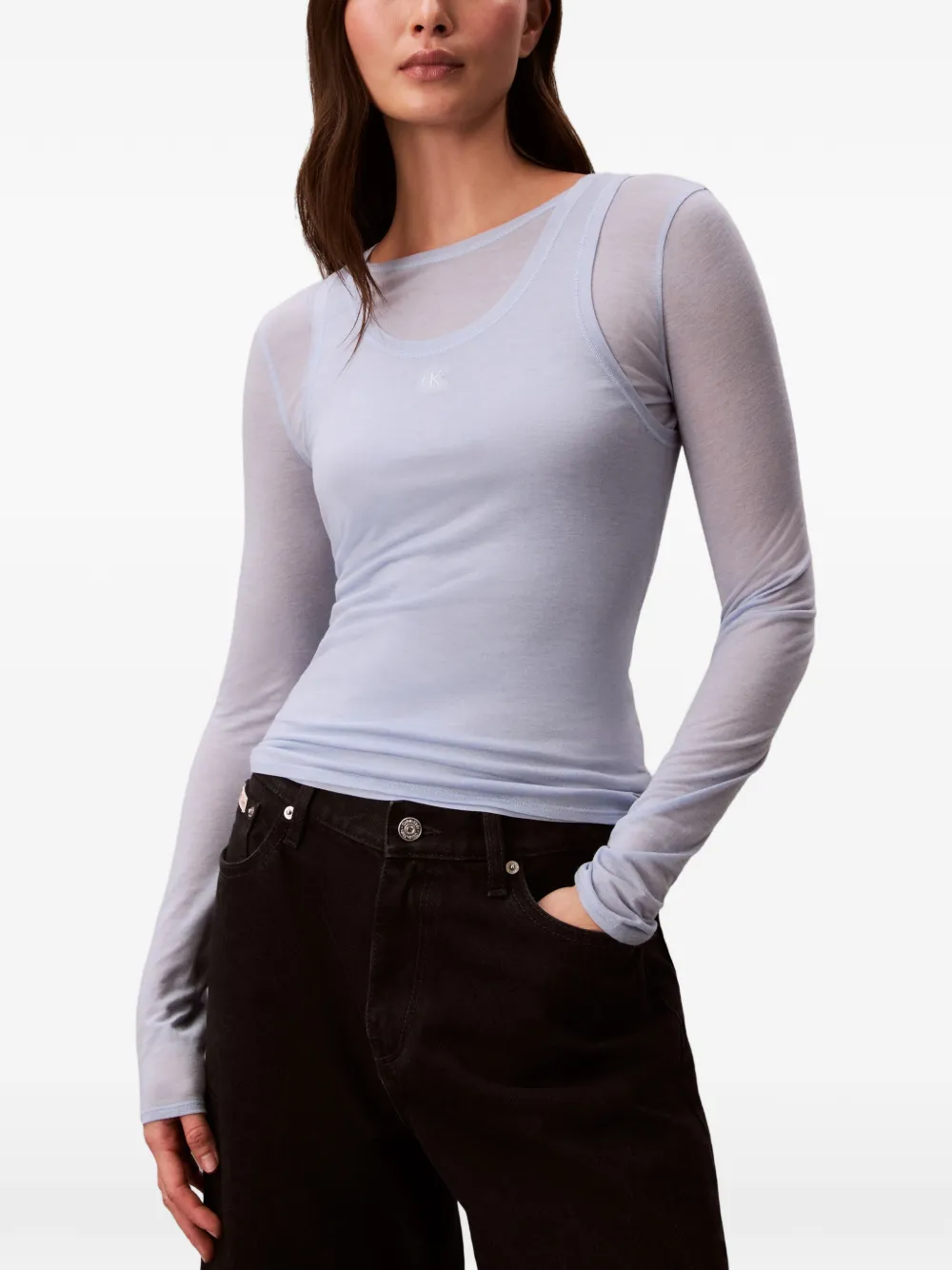 Long-Sleeve Double-Layer T-Shirt