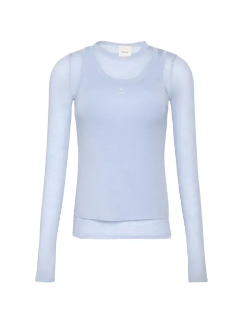 Calvin Klein long-sleeve double-layer T-shirt