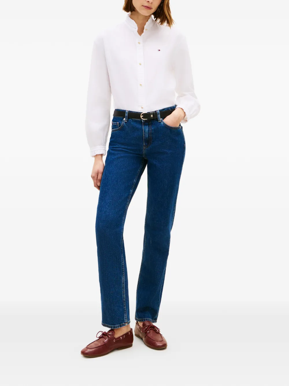 Tommy Hilfiger Jeans met logodetail Blauw