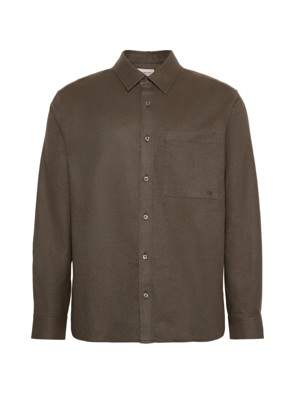 Calvin Klein chest-pocket long-sleeve shirt - Verde