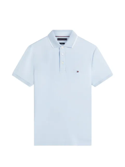 Tommy Hilfiger stripe-collar polo shirt