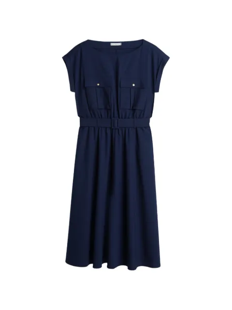 Tommy Hilfiger patch-pocket belted midi dress