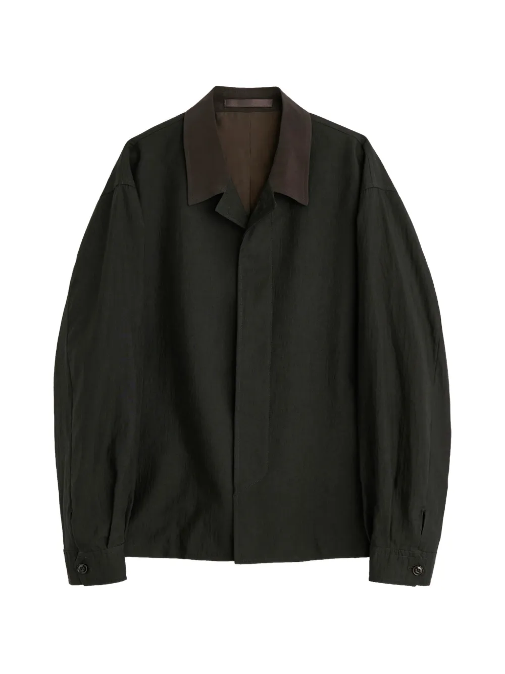 OUR LEGACY contrast-collar jacket - Verde